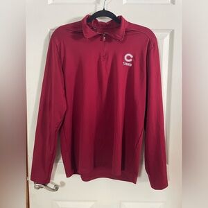 Under Armour Men's COLGATE Maroon Tennis Quarter Pullover Medium
